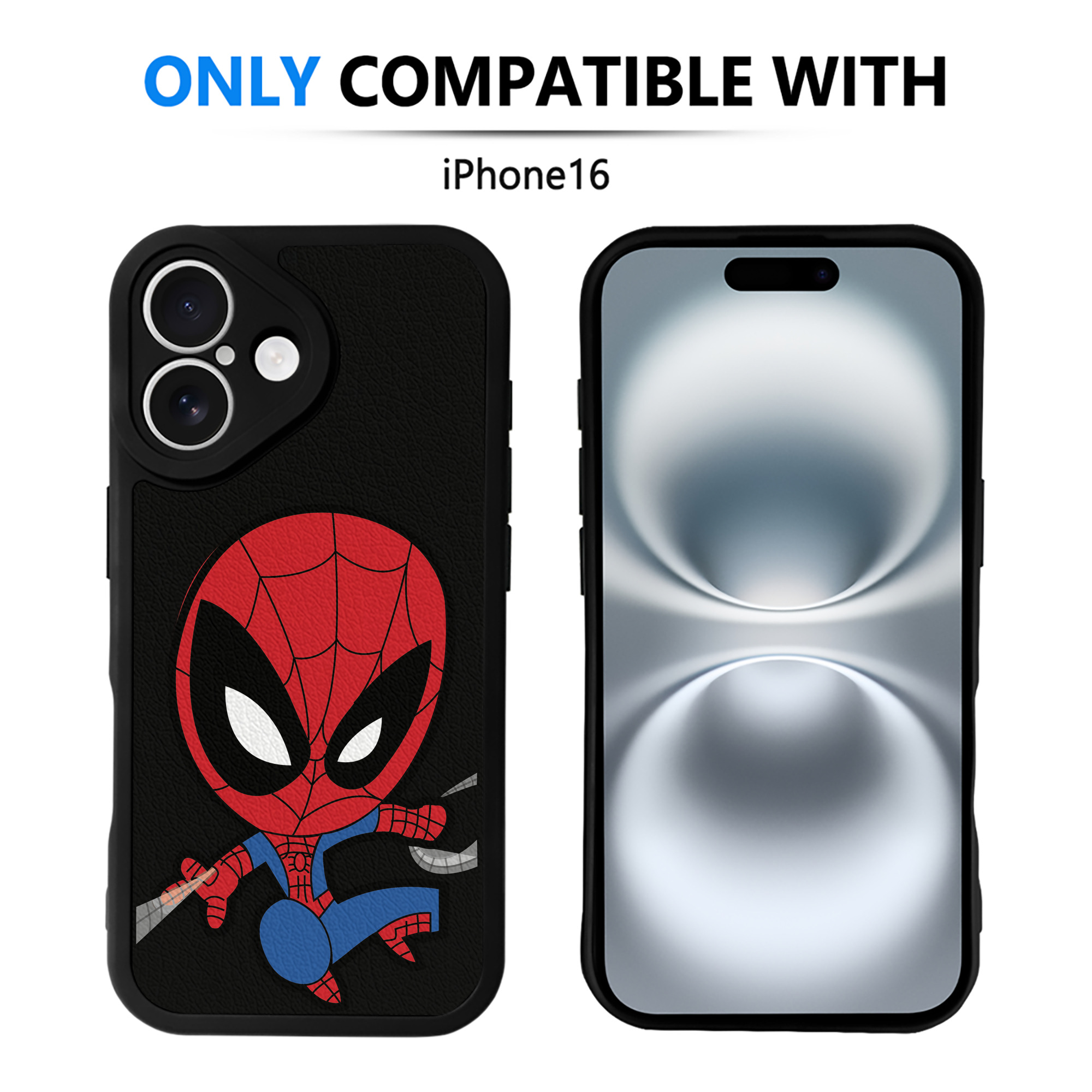（画像用） アベンジャーズ The Avengers 【iPhone 16シリーズ対応】シリコンスマホケース（レザー調） 材質：シリコン